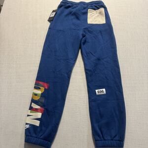 Air Jordan Messy Room Fleece Kid's Pant Sz L Blue Brand New